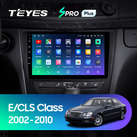 Штатная магнитола Teyes SPRO Plus 4/32 Mercedes Benz E-Class S211 W211 CLS-Class C219 (2002-2010)