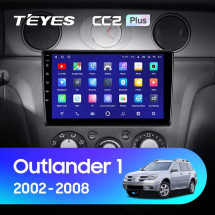 Штатная магнитола Teyes CC2 Plus 6/128 Mitsubishi Outlander 1 (2002-2008) Тип-В