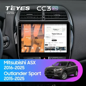 Штатная магнитола Teyes CC3 2K 4/32 Mitsubishi Outlander Sport (2015-2026) F2