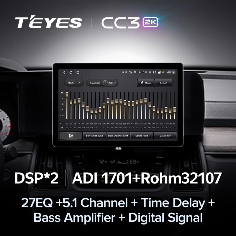 Штатная магнитола Teyes CC3 2K 4/32 Kia Sorento 4 MQ4 (2020-2024) (13&quot;)