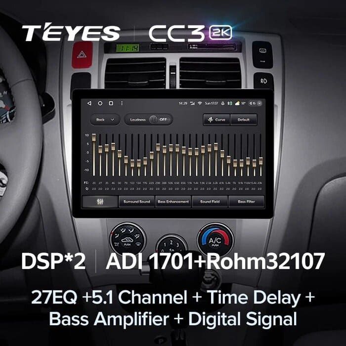 Штатная магнитола Teyes CC3 2K 4/64 Hyundai Tucson 1 (2004-2009) (13&quot;)