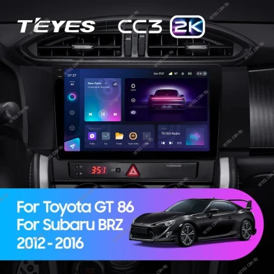 Штатная магнитола Teyes CC3 2K 360 6/128 Subaru BRZ (2012-2016)