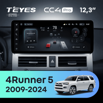 Штатная магнитола Teyes CC4 Pro 12.3" 8/128 Toyota 4Runner 5 N280 (2009-2024)