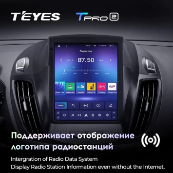 Штатная магнитола Tesla style Teyes TPRO 2 4/64 Ford Escape 3 (2012-2019)