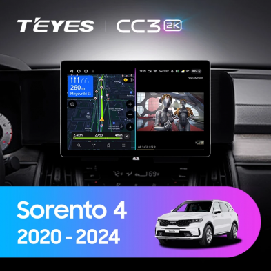 Штатная магнитола Teyes CC3 2K 4/64 Kia Sorento 4 MQ4 (2020-2024) (11&quot;)