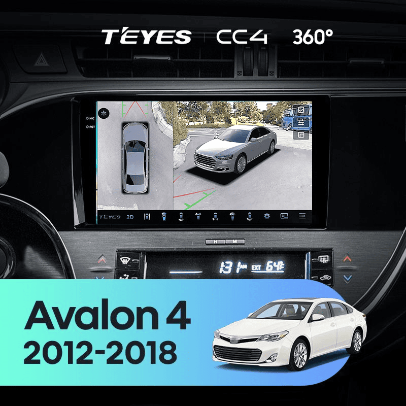 Штатная магнитола Teyes CC4 360 6/64 Toyota Avalon IV XX40 (2012-2018)