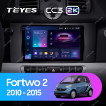 Штатная магнитола Teyes CC3 2K 6/128 Mercedes Benz Smart Fortwo 2 (2010-2015)