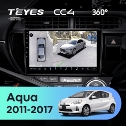 Штатная магнитола Teyes CC4 360 8/128 Toyota Aqua (2011-2017)