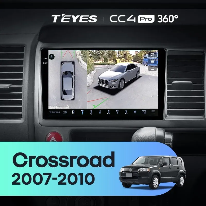 Штатная магнитола Teyes CC4 Pro 360 12/256 Honda Crossroad (2007-2010) Правый руль