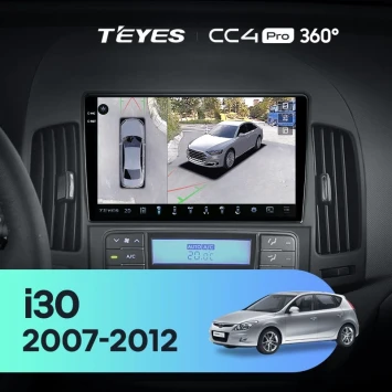 Штатная магнитола Teyes CC4 Pro 360 12/256 Hyundai i30 1 FD (2007-2012) F1