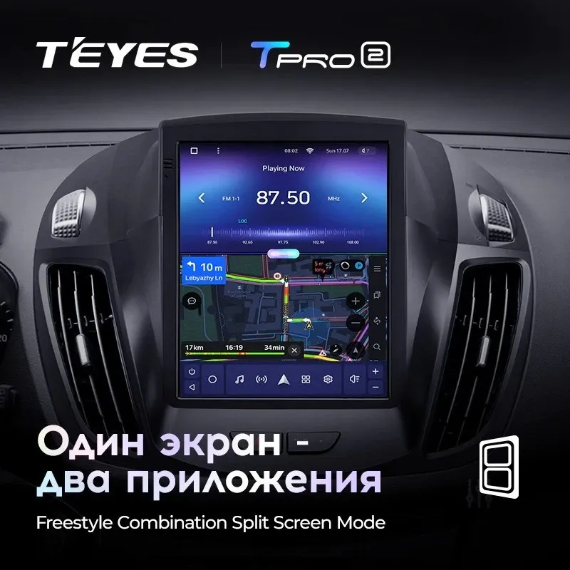 Штатная магнитола Tesla style Teyes TPRO 2 4/32 Ford Escape 3 (2012-2019)