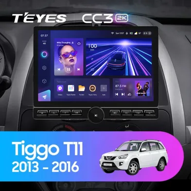 Штатная магнитола Teyes CC3 2K 6/128 Chery Tiggo T11 FL (2013-2016) (13" с кнопками)