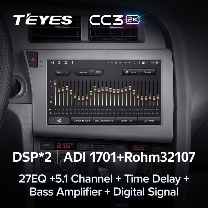 Штатная магнитола Teyes CC3 2K 4/64 Audi S6 3 (2006-2011)
