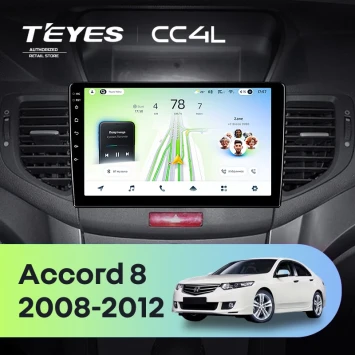 Штатная магнитола Teyes CC4L 6/64 с DTS Honda Accord 8 (2008-2012)