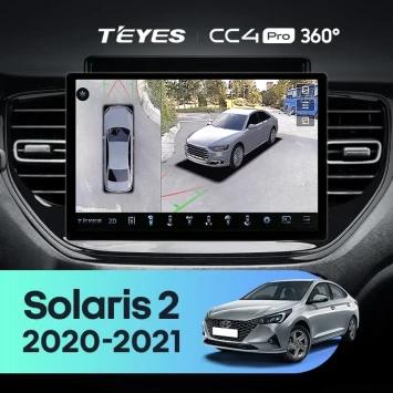 Штатная магнитола Teyes CC4 Pro 360 12/256 Hyundai Solaris 2 (2020-2021) (11")