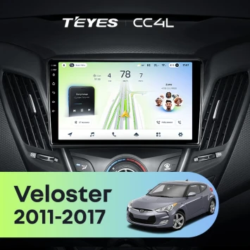 Штатная магнитола Teyes CC4L 6/64 с DTS Hyundai Veloster FS (2011-2017) Тип-B
