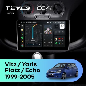 Штатная магнитола Teyes CC4 8/128 Toyota Echo (1999-2005) F1