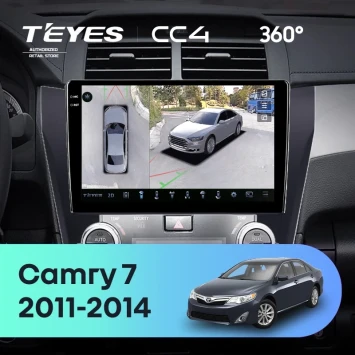 Штатная магнитола Teyes CC4 360 6/64 Toyota Camry 7 XV 50 55 (2011-2014) (черная) F2