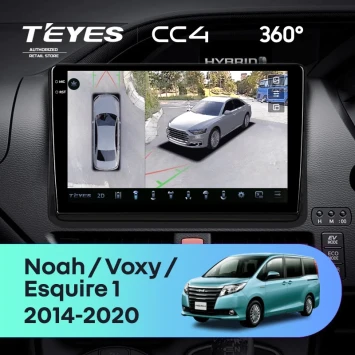 Штатная магнитола Teyes CC4 360 6/64 Toyota Noah R80 (2014-2020) F2 Правый руль