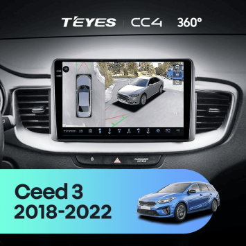 Штатная магнитола Teyes CC4 360 6/64 Kia Ceed 3 CD (2018-2022)