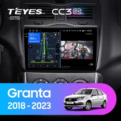 Штатная магнитола Teyes CC3 2K 4/64 Lada Granta Cross (2018-2023)
