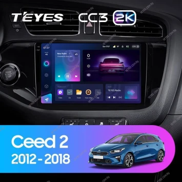 Штатная магнитола Teyes CC3 2K 6/128 Kia Ceed 2 JD (2012-2018)