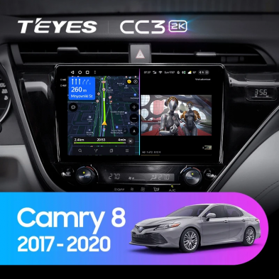Штатная магнитола Teyes CC3 2K 6/128 Toyota Camry 8 XV 70 (2017-2020)