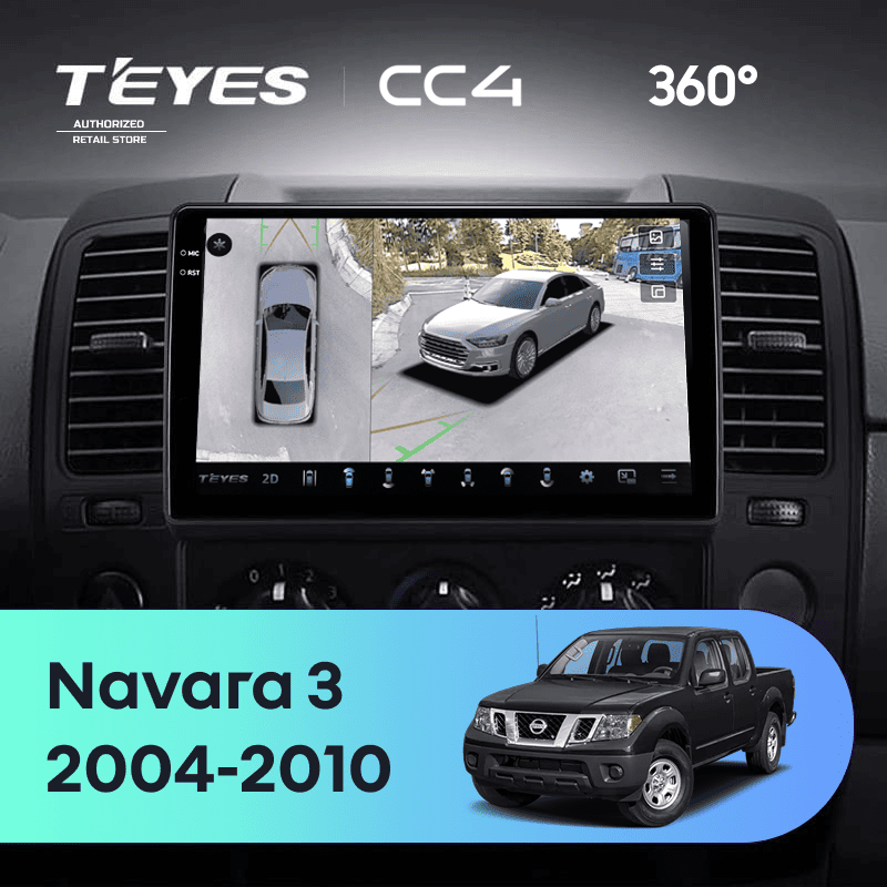 Штатная магнитола Teyes CC4 360 8/128 Nissan Navara D40 (2004-2010) F1
