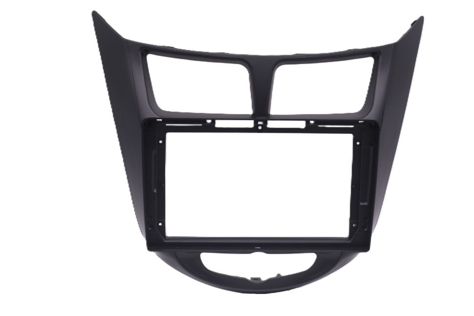 Переходная рамка Hyundai Solaris 1 (2010-2016) (черный матовый) F3 (9&quot;)