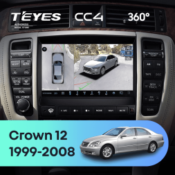 Штатная магнитола Teyes CC4 360 8/128 Toyota Crown 12 S180 (1999-2008)