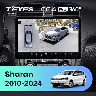 Штатная магнитола Teyes CC4 Pro 360 8/128 Volkswagen Sharan (2010-2024) (13")
