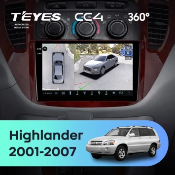 Штатная магнитола Teyes CC4 360 8/128 Toyota Highlander 1 XU20 (2001-2007)