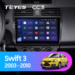 Штатная магнитола Teyes CC3 4/32 Suzuki Swift 3 (2003-2010)