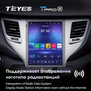 Штатная магнитола Tesla style Teyes TPRO 2 3/32 Hyundai Tucson 3 (2015-2018) Тип-B