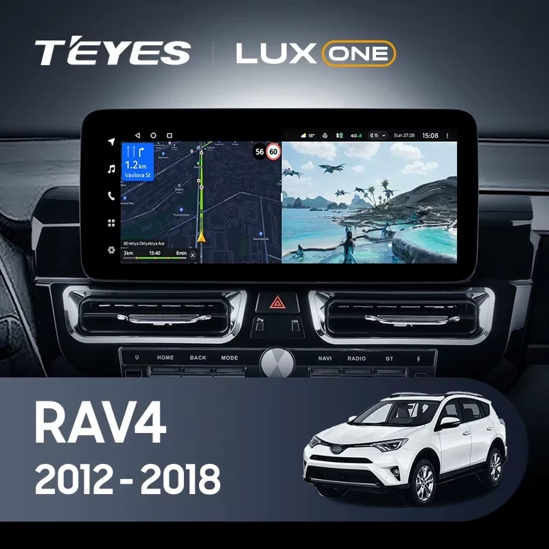 Штатная магнитола Teyes LUX ONE 6/128 Toyota RAV4 XA40 (2012-2018) F1