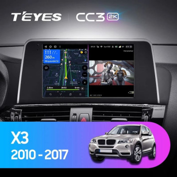 Штатная магнитола Teyes CC3 2K 4/32 BMW X3 F25 CIC (2010-2014)