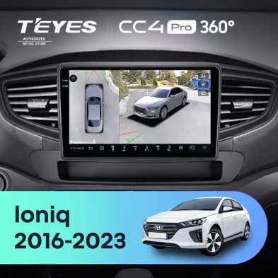 Штатная магнитола Teyes CC4 Pro 360 8/128 Hyundai Ioniq AE (2016-2023) Тип-A