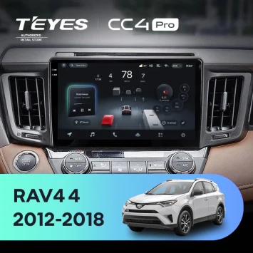 Штатная магнитола Teyes CC4 Pro 8/128 Toyota RAV4 (2012-2018)
