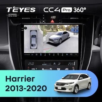 Штатная магнитола Teyes CC4 Pro 360 12/256 Toyota Harrier XU60 (2013-2020) F2