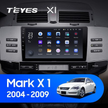 Штатная магнитола Teyes X1 4G 2/32 Toyota Mark X X120 (2004-2009) Правый руль