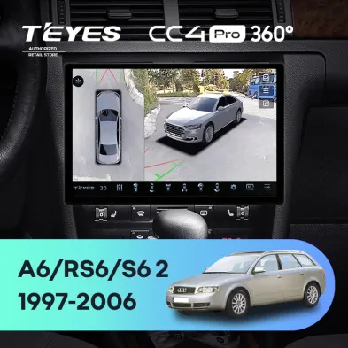 Штатная магнитола Teyes CC4 Pro 360 12/256 Audi S6 2 (1999-2004) (11")