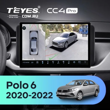 Штатная магнитола Teyes CC4 Pro 360 12/256 Volkswagen Polo 6 (2020-2022) (11")