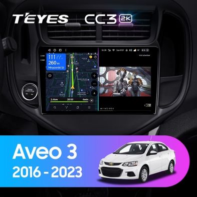 Штатная магнитола Teyes CC3 2K 4/32 Chevrolet Aveo 3 (2016-2023)