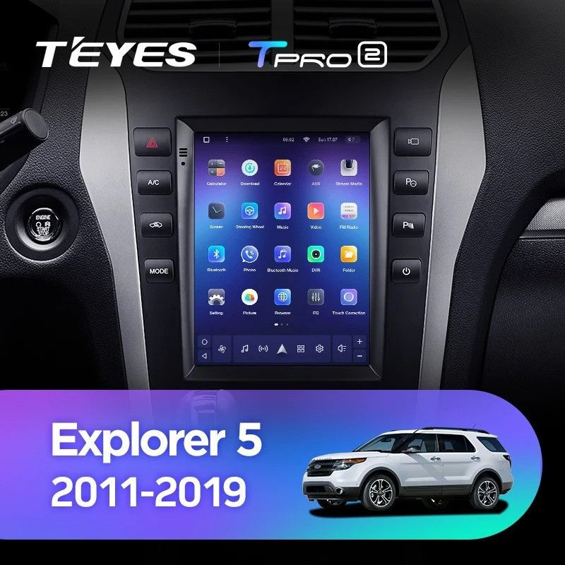 Штатная магнитола Tesla style Teyes TPRO 2 4/64 Ford Explorer 5 (2011-2019)