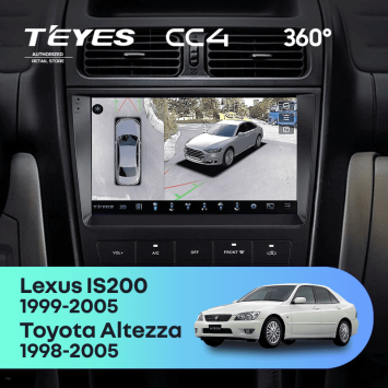 Штатная магнитола Teyes CC4 360 6/64 Toyota Altezza XE10 (1998-2005)