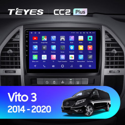 Штатная магнитола Teyes CC2 Plus 6/128 Mercedes-Benz Vito 3 W447 (2014-2020)