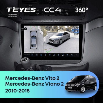 Штатная магнитола Teyes CC4 360 8/128 Mercedes-Benz Vito W639 (2010-2015)