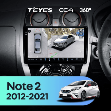 Штатная магнитола Teyes CC4 360 8/128 Nissan Note 2 E12 (2012-2021)
