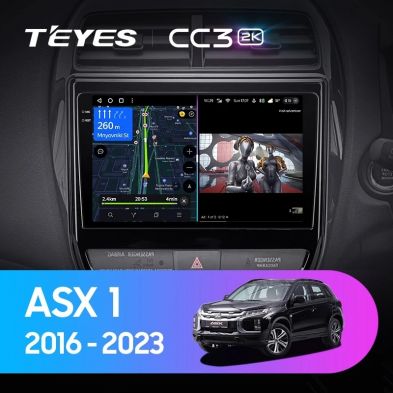 Штатная магнитола Teyes CC3 2K 4/64 Mitsubishi ASX (2016-2023) Тип-B Правый руль