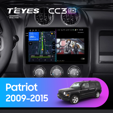 Штатная магнитола Teyes CC3 2K 4/32 Jeep Patriot (2009-2015)